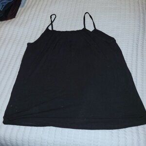 Loose Black Tank - L